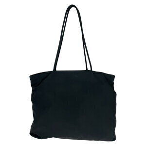 Prada tote triangular Tessuto logo bag black plate nylon shoulder